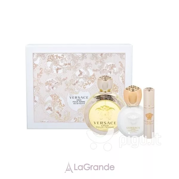 Versace Eros Pour Femme ���� (����������� ���� 100 �� + ����������� ���� 10 �� + ������� ��� ��� 100 ��)