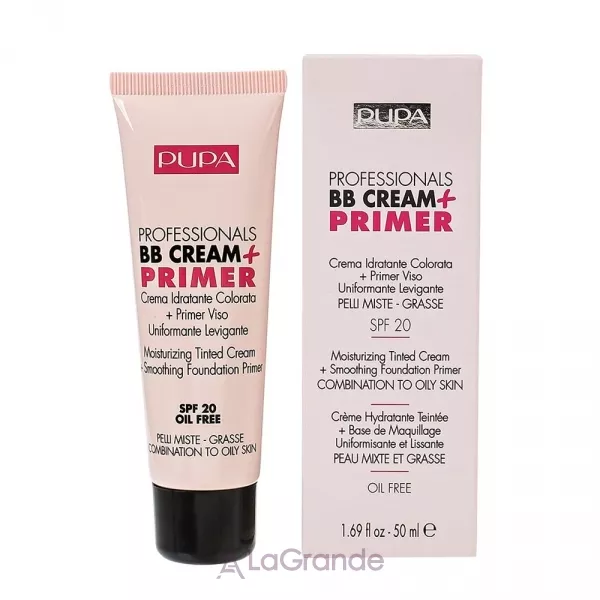 Pupa BB Cream + Primer Tone-Cream For Combination To Oily Skin ����������� BB-���� ������ ��� ��������������� � ������ ����