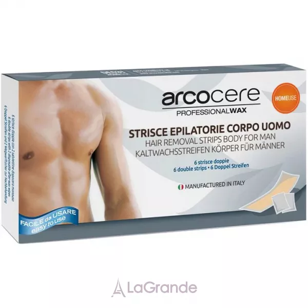 Arcocere Deepline Hair-Removing Strips For Man ������� ������� ��� �������� ���� ��� ������
