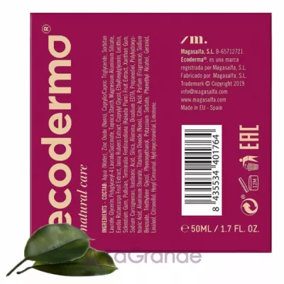 Ecoderma Anti-Ox SPF20 Cream ��������������� ����  � ���������� ����� ������ � ������� ���������� SPF 20