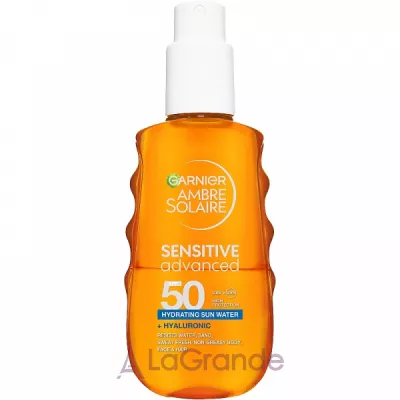 Garnier Ambre Solaire Sensitive Advanced Hydrating Sun Water SPF 50 ������������ ���� ��� ������� ���� ������� �� ��� SPF 50