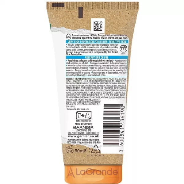 Garnier Ambre Solaire Sensitive Advanced Baby In The Shade SPF50+ ������������� ������� 