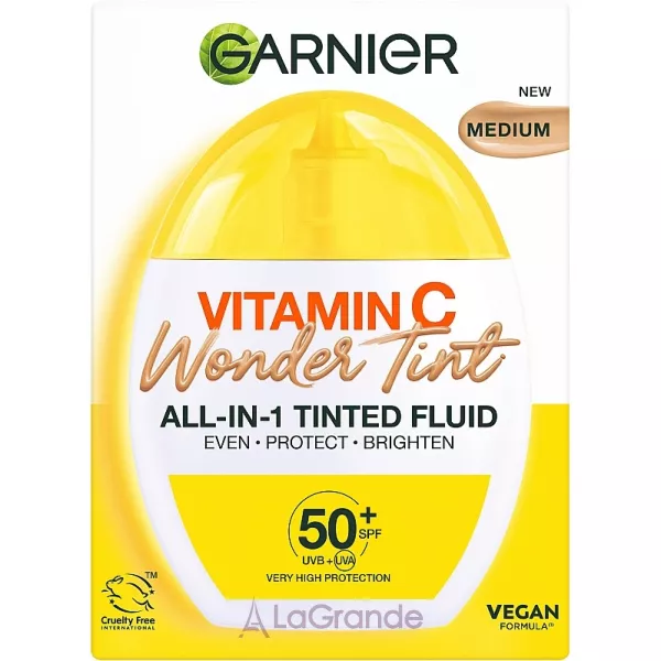 Garnier Vitamin C Wonder Tint SPF50+ ��������� ����� � ��������� � ��� ���� � SPF50+