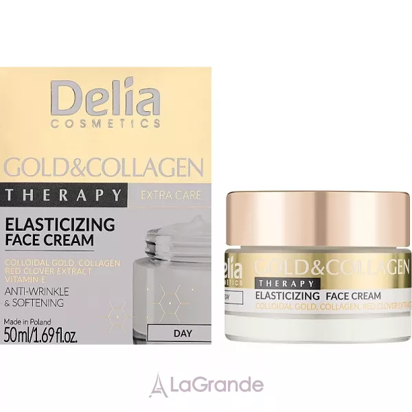 Delia Gold & Collagen Therapy Elasticizing Day Face Cream ������� ���� ��� ���� � ������� � ����������