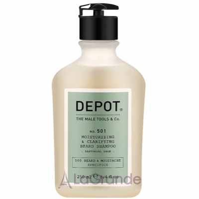 �ֲ��� Depot Beard&Moustache Specifics 501 Sartorial Sage Moisturizing & Clarifying Beard Shampoo ������������ �� �������������� ������� ��� ������ 