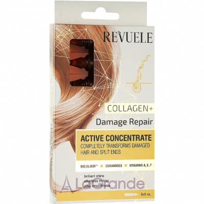 Revuele Active Hair Concentrate Collagen+ Damage Repair ������ ��� ������� 
