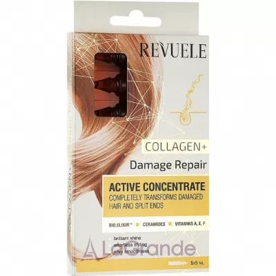 Revuele Active Hair Concentrate Collagen+ Damage Repair ������ ��� ������� 