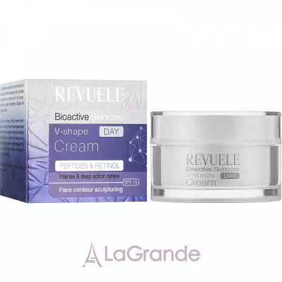 Revuele Bioactive Skincare Peptids & Retinol V-shape Day Cream SPF15 ���������������� ������� ���� ��� ������� ���� SPF15