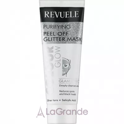 Revuele Color Glow Glitter Mask Pell-Off Purifying ����� ����������� �����-�����