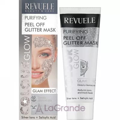 Revuele Color Glow Glitter Mask Pell-Off Purifying ����� ����������� �����-�����