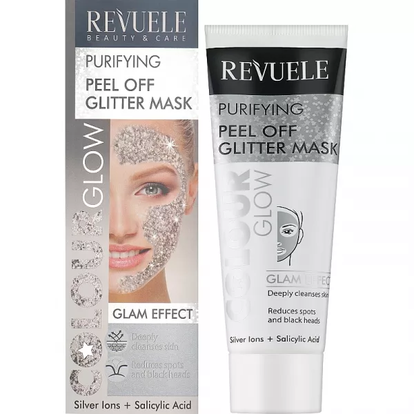 Revuele Color Glow Glitter Mask Pell-Off Purifying ���������� ��������� �����-������