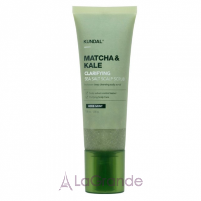 Kundal Matcha & Kale Clarifying Sea Salt Scalp Herb Mint �������� ���� ��� ���� ������