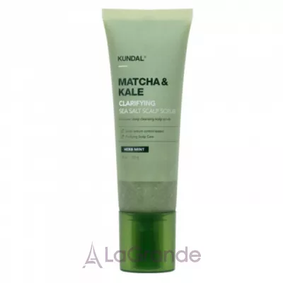 Kundal Matcha & Kale Clarifying Sea Salt Scalp Herb Mint �������� ���� ��� ���� ������