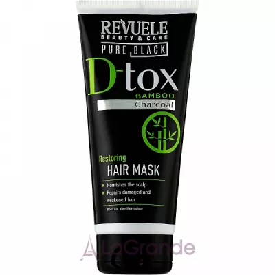 Revuele Pure Black Detox Restoring Hair Mask ����������������� ����� ��� �����