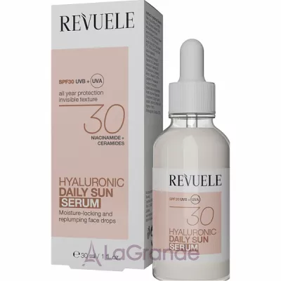 Revuele Hyaluronic Daily Sun Serum SPF30 ������������ ��������� ��� ������� � ����������� �������� SPF30