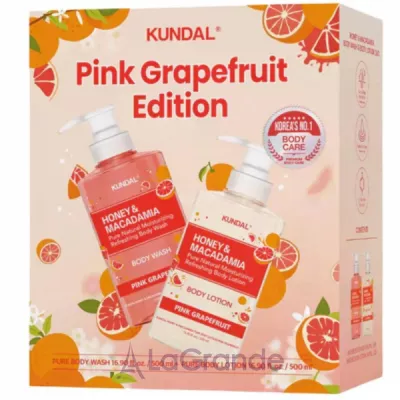Kundal Pink Grapefruit Edition Honey & Macadamia ����� ��� ����  (���� ��� ���� 500 �� + ������ ��� ���� 500 ��)