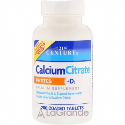 21st Century Calcium Citrate Petites+D3 ĳ������ ������� 