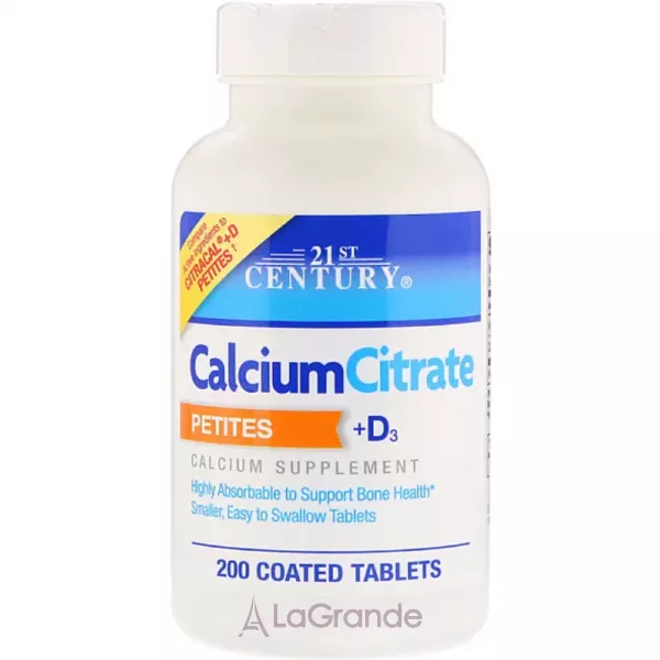 21st Century Calcium Citrate Petites+D3 ����������� ������� 