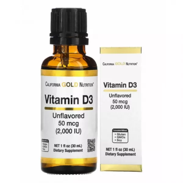 California Gold Nutrition Vitamin D3 Unflavored ĳ������ ������� 