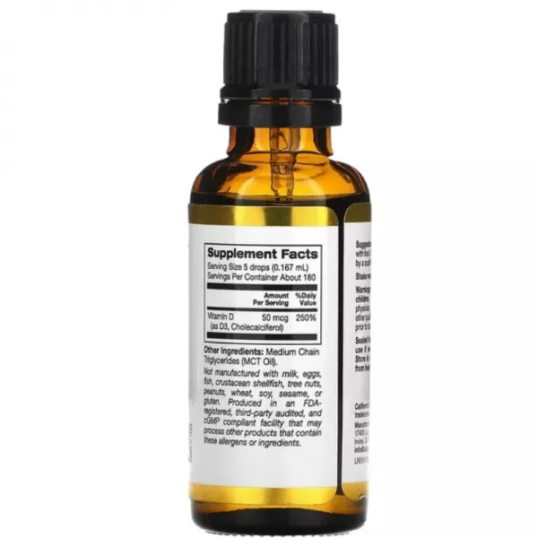 California Gold Nutrition Vitamin D3 Unflavored ĳ������ ������� 