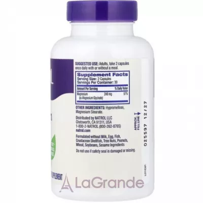 Natrol Magnesium Glycinate 240 mg ĳ������ ������� 