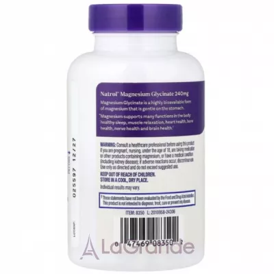Natrol Magnesium Glycinate 240 mg ĳ������ ������� 