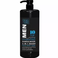 Dead Sea Collection Men Top10 Active Hydrating Sandalwood Face, Hair & Body Wash 3in1 ���� ��� ����, ����� � ���� ��� ������ "Top10"