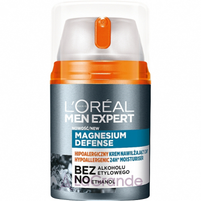 L'Oreal Paris Men Expert Magnesium Defense Hypoallergenic 24H Moisturiser ��������������� ����������� ���� ��� ����