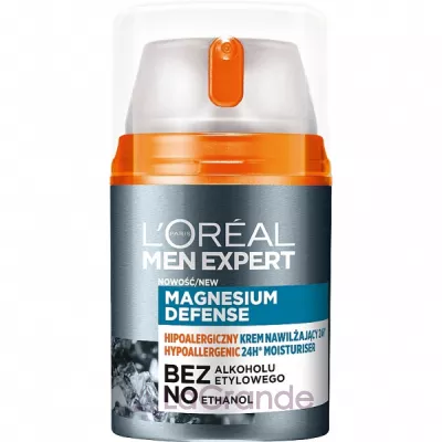 L'Oreal Paris Men Expert Magnesium Defense Hypoallergenic 24H Moisturiser ��������������� ����������� ���� ��� ����