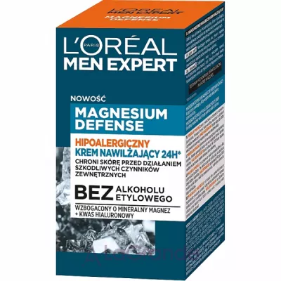 L'Oreal Paris Men Expert Magnesium Defense Hypoallergenic 24H Moisturiser ��������������� ����������� ���� ��� ����