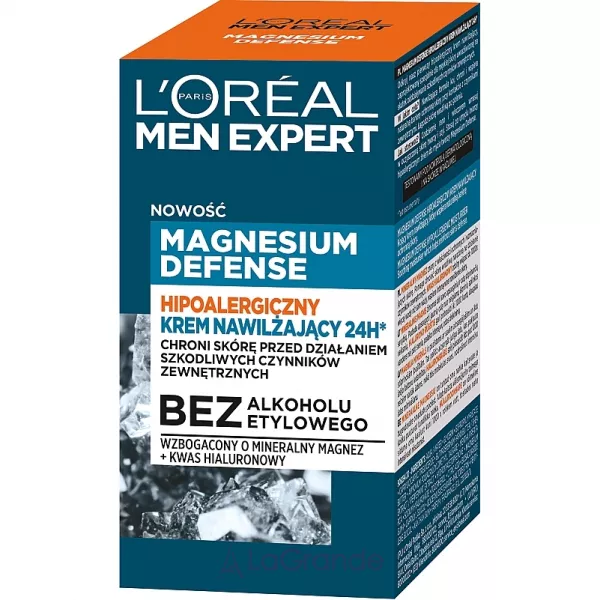 L'Oreal Paris Men Expert Magnesium Defense Hypoallergenic 24H Moisturiser ��������������� ����������� ���� ��� ����