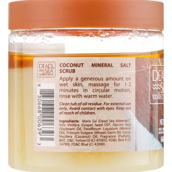 Dead Sea Collection Coconut Salt Scrub ����� ��� ���� � ���������� �������� ���� � ������ ������