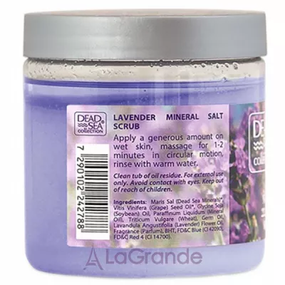 Dead Sea Collection Lavender Minerals Salt Scrub ����� ��� ���� � ���������� �������� ���� � ������ �������