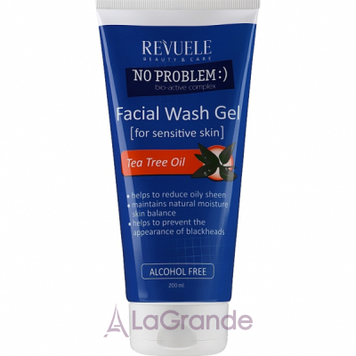 Revuele No Problem Facial Wash Gel Tea Tree Oil ���� ��� �������� � �볺� ������� ������