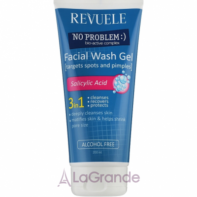 Revuele No Problem Facial Wash Gel Salicylic Acid ���� ��� �������� 3 � 1 � ���������� ��������