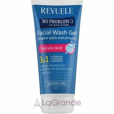 Revuele No Problem Facial Wash Gel Salicylic Acid ���� ��� �������� 3 � 1 � ���������� ��������
