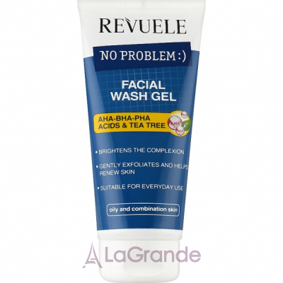 Revuele No Problem Facial Wash Gel ���-���-��� Acids & Tea Tree ���� ��� �������� � ���-���-��� ��������� �� ������ �������