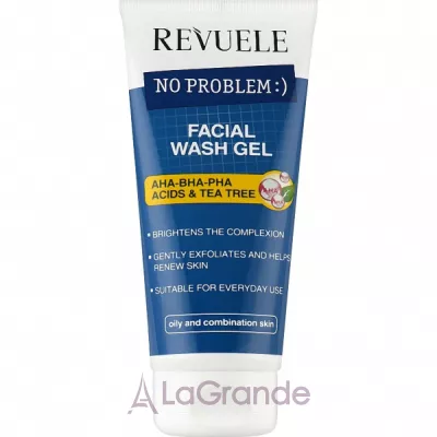 Revuele No Problem Facial Wash Gel ���-���-��� Acids & Tea Tree ���� ��� �������� � ���-���-��� ��������� �� ������ �������