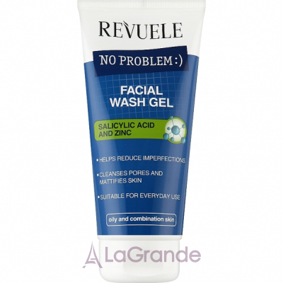 Revuele No Problem Facial Wash Gel Salicylic Acid & Zinc ���� ��� �������� � ���������� �������� �� ������