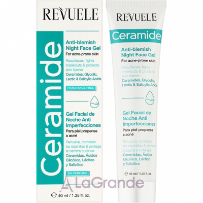 Revuele Ceramide Anti-Blemish Night Face Gel ������ ���� � ���������� ��� �������� � ���� ����