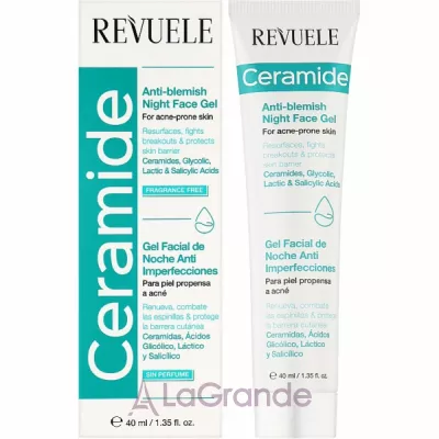 Revuele Ceramide Anti-Blemish Night Face Gel ������ ���� � ���������� ��� �������� � ���� ����