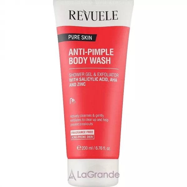 Revuele Pure Skin Anti-Pimple Body Wash ������������ ���� ��� ��� ����� ������, � ���������� ��������, AHA �� ������