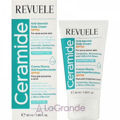 Revuele Ceramide Anti-Blemish Daily Cream SPF50 ������� ���� ������ ���������� ����� SPF50