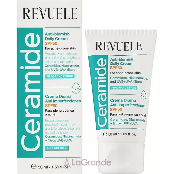 Revuele Ceramide Anti-Blemish Daily Cream SPF50 ������ ���� ����� ��������� ���� SPF50