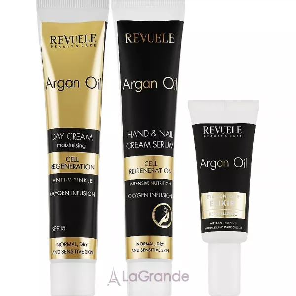 Revuele Argan Oil Gift Set ����� (f/cr/50ml + h/ser/50ml + eye/elixir/25ml)