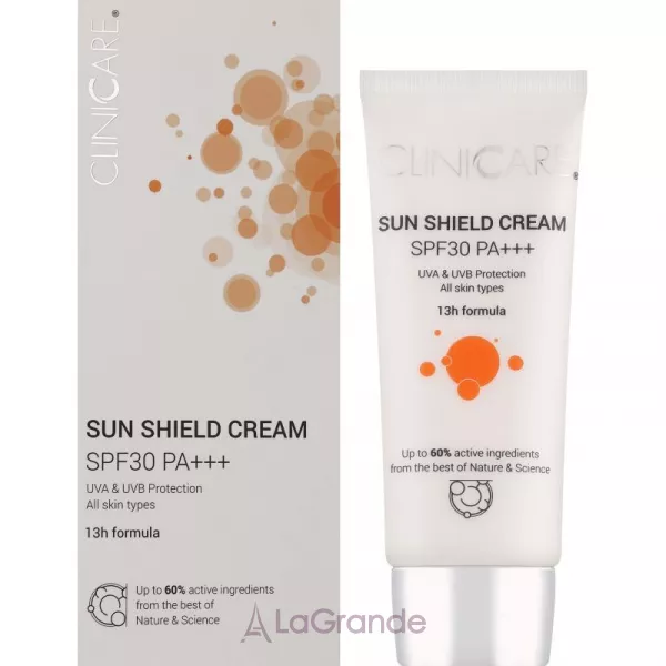 ClinicCare Sun Shield Cream SPF30 ������������� ���� �� ������� ����� SPF 30