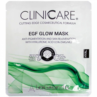 ClinicCare Hyal Egf Glow Mask With 0.5% HA ����������� �������� ����� � 0,5% ������������ ��������