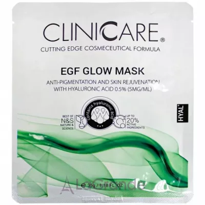 ClinicCare Hyal Egf Glow Mask With 0.5% HA ����������� �������� ����� � 0,5% ������������ ��������