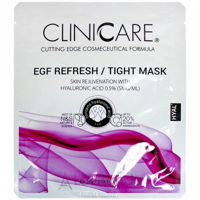 ClinicCare Hyal Egf Refresh/Tight Lifting/Skin Rejuv. Mask 0.5% HA �������������� �������-����� � 0,5% ������������ ��������