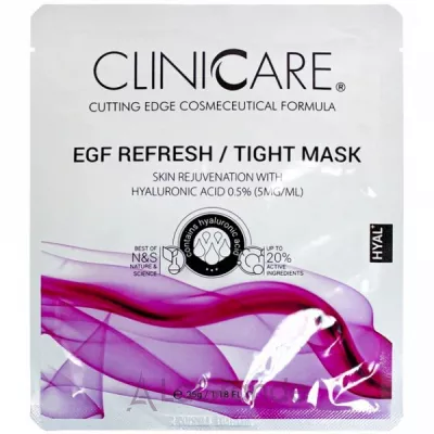 ClinicCare Hyal Egf Refresh/Tight Lifting/Skin Rejuv. Mask 0.5% HA �������������� �������-����� � 0,5% ������������ ��������